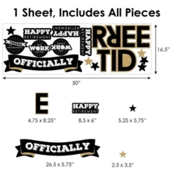 Big Dot Of Happiness Happy Retirement - Peel And Stick Retirement Party Decoration - Wall Decals Backdrop 11 Big Dot Of Happiness Happy Retirement - Peel And Stick Retirement Party Decoration - Wall Decals Backdrop -Home Decoration Shop GUEST 6fd22d23 a2a1 411c 8896 add3d21e6770