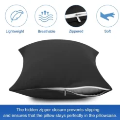 PiccoCasa Cotton Pillow Cover Cases Zippered Pillowcases 2 Pcs 10 PiccoCasa Cotton Pillow Cover Cases Zippered Pillowcases 2 Pcs -Home Decoration Shop GUEST 715d8368 ff11 4741 bfb2 e7dcd6a0cbb6