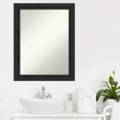 22" X 28" Non-Beveled Shipwreck Black Narrow Bathroom Wall Mirror - Amanti Art 14 22" X 28" Non-Beveled Shipwreck Black Narrow Bathroom Wall Mirror - Amanti Art -Home Decoration Shop GUEST 72d80219 8b5d 449e ac0e c842976d0ff0