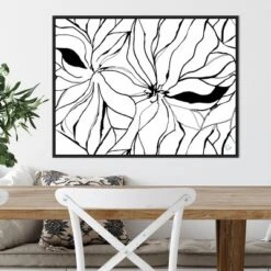 30" X 22" Sernea By Ritikia Gandhi Framed Canvas Wall Art Black - Amanti Art -Home Decoration Shop GUEST 72e57703 e892 4ee4 806d 81fb9c6fe015