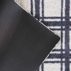 2'x3' ColorStar Prairie Grid Door Mat Navy - Bungalow Flooring -Home Decoration Shop GUEST 7343958d b3bf 4a74 8090 aad6f4454f37