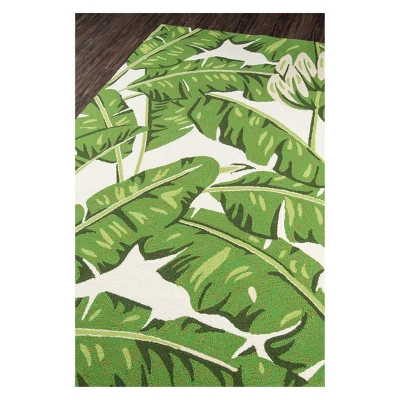 Veranda Bracegirdle Leaf Hooked Accent Rug - Momeni 6 Veranda Bracegirdle Leaf Hooked Accent Rug - Momeni - Image 4