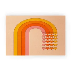 Circa78Designs Sweetheart Rainbow Looped Vinyl Welcome Mat - Society6 -Home Decoration Shop GUEST 7404de3c b27b 4dfc ad87 b9e60eb8602b