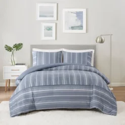 Beautyrest Kent Herringbone Oversized Duvet Cover Set