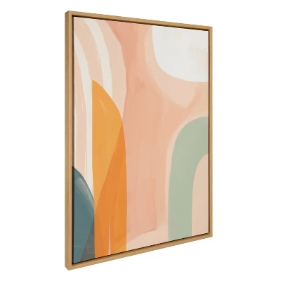 28" X 38" Sylvie Sunrise Over Marrakesh Framed Canvas By Kate Aurelia Holloway Natural - Kate & Laurel All Things Decor 3 28" X 38" Sylvie Sunrise Over Marrakesh Framed Canvas By Kate Aurelia Holloway Natural - Kate & Laurel All Things Decor