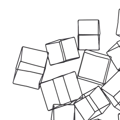 Metal Geometric 3D Square Wall Decor Black - Olivia & May 17 Metal Geometric 3D Square Wall Decor Black - Olivia & May - Image 15