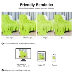 1 Pc Full/Queen Polyester Flannel Fleece Bed Blankets Yellow Green - PiccoCasa 9 1 Pc Full/Queen Polyester Flannel Fleece Bed Blankets Yellow Green - PiccoCasa -Home Decoration Shop GUEST 75dd795a 0465 480f b917 0b93f44b967a