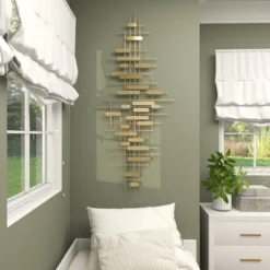 Metal Geometric Narrow Stripes Wall Decor Gold - CosmoLiving By Cosmopolitan -Home Decoration Shop GUEST 77354baa 3cc4 4c65 afdc 0a411b5080b0