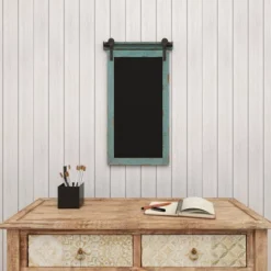 Wood Sign Wall Decor With Chalkboard Blue - Olivia & May 32 Wood Sign Wall Decor With Chalkboard Blue - Olivia & May -Home Decoration Shop GUEST 781038a9 e28b 4852 b349 8edb06e312e1