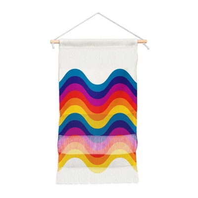 Showmemars Wavy Retro Rainbow Fiber Wall Hanging - Society6 5 Showmemars Wavy Retro Rainbow Fiber Wall Hanging - Society6 - Image 3