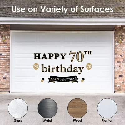 Big Dot Of Happiness Adult 70th Birthday - Gold - Peel And Stick Birthday Party Decoration - Wall Decals Backdrop 3 Big Dot Of Happiness Adult 70th Birthday - Gold - Peel And Stick Birthday Party Decoration - Wall Decals Backdrop