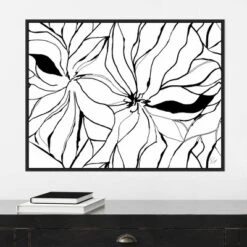 30" X 22" Sernea By Ritikia Gandhi Framed Canvas Wall Art Black - Amanti Art -Home Decoration Shop GUEST 7c14341e c55e 4bf3 b1be f3b82e366ad8