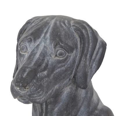 Magnesium Oxide Modern Farmhouse Dog Garden Sculpture Black - Olivia & May 6 Magnesium Oxide Modern Farmhouse Dog Garden Sculpture Black - Olivia & May - Image 4