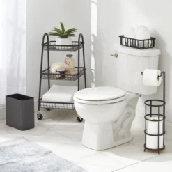 MDesign Small Rectangular Trash Can Wastebasket -Home Decoration Shop GUEST 7d736c3b fc5c 4158 a410 3f4a6a80988c