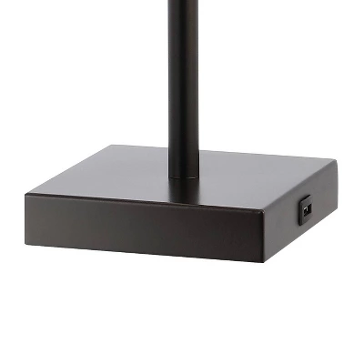 (Set Of 2) 25.5" 2-Light Austin Farmhouse Industrial Table Lamp With USB Charging Oil Rubbed Bronze (Includes LED Light Bulb) - JONATHAN Y 6 (Set Of 2) 25.5" 2-Light Austin Farmhouse Industrial Table Lamp With USB Charging Oil Rubbed Bronze (Includes LED Light Bulb) - JONATHAN Y - Image 4