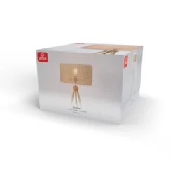 60" Sandy Faux Wood Floor Lamp With Rattan Shade - Globe Electric -Home Decoration Shop GUEST 7e8f7e95 9f9f 41f2 b2c0 f4518544bf30