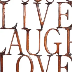28" X 21" Traditional Metal Live Laugh Love Wall Décor Brown - Olivia & May 21 28" X 21" Traditional Metal Live Laugh Love Wall Décor Brown - Olivia & May -Home Decoration Shop GUEST 7f4e307f c51f 4d5e ad24 14cec65bbcff