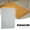 Unique Bargains Solid Color Pattern Bathroom Rugs Polyester Bath Mat Machine Washable Gray 80x50cm -Home Decoration Shop GUEST 7f4fa909 bf82 449f 8c29 df8bbb972278