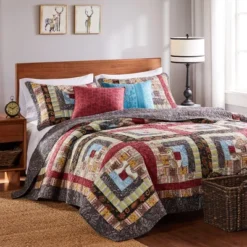Colorado Lodge Quilt Set 5-Piece Multicolor By Greenland Home Fashions -Home Decoration Shop GUEST 7fc41d5c c438 4911 9da4 08e85ab294c9