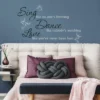 Dance Sing Love Peel And Stick Wall Decal White/Black - RoomMates -Home Decoration Shop GUEST 822ca3fd f5a3 44e6 8916 1845cf7f678c