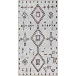 Nicole Curtis Machine Washable Series 1 Bohemian Diamond Motif Indoor Rug -Home Decoration Shop GUEST 82d8d9c1 3b4a 4838 940c ebeffb404a06
