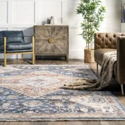 NuLOOM Addison Transitional Faded Medallion Fringe Area Rug -Home Decoration Shop GUEST 82db0147 abdf 4c08 b841 9ca8f2496cd5