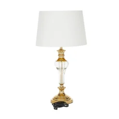 27" X 15" Glam Glass Table Lamp Gold - Olivia & May -Home Decoration Shop GUEST 8347c3d1 cb54 4029 b424 ff50802ed535