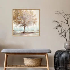 22" X 22" Infinite Peace By Eva Watts Framed Canvas Wall Art Light Brown - Amanti Art -Home Decoration Shop GUEST 83ab2bee fb89 4bfd ad17 8bcf4219cc5f