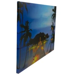 Northlight LED Lighted Tropical Paradise Island Beach Scene Canvas Wall Art 23.5" -Home Decoration Shop GUEST 83eeeba1 a2ee 4e61 8c24 badeb5b8c3a8