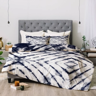 Little Arrow Design Co Shibori Tie Dye Duvet Set - Deny Designs 3 Little Arrow Design Co Shibori Tie Dye Duvet Set - Deny Designs