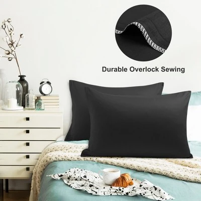 PiccoCasa Cotton Pillow Cover Cases Zippered Pillowcases 2 Pcs 6 PiccoCasa Cotton Pillow Cover Cases Zippered Pillowcases 2 Pcs - Image 4