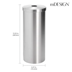 MDesign 3 Roll Toilet Paper Stand Holder For Bathroom Storage