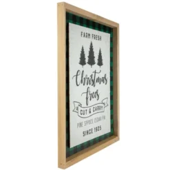 Northlight 16" Buffalo Plaid Wooden Framed "Farm Fresh Christmas Trees" Wall Decor -Home Decoration Shop GUEST 8aa7c3bd b269 46d7 ac25 783d854686cb