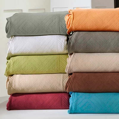 Geometric Textured Jacquard Matelass Cotton 3-Piece Bedspread Set By Blue Nile Mills 7 Geometric Textured Jacquard Matelass Cotton 3-Piece Bedspread Set By Blue Nile Mills - Image 5