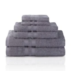 Cotton 6 Piece Bath Towel Set, Plush And Quick Drying, Classic Ionic Jacquard Border And Embroidered Trim By Blue Nile Mills 26 Cotton 6 Piece Bath Towel Set, Plush And Quick Drying, Classic Ionic Jacquard Border And Embroidered Trim By Blue Nile Mills -Home Decoration Shop GUEST 8d0e1de0 aa2d 4b95 a5c7 287b2e261ab4