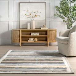 NuLOOM Jenae Multi Striped Machine Washable Area Rug -Home Decoration Shop GUEST 8f259b31 724b 4776 99a2 b95d2ac6df46