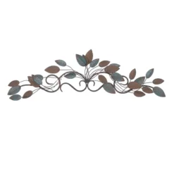 10" X 35" Metal Leaf Wall Decor Blue - Olivia & May -Home Decoration Shop GUEST 8fc9b3d9 adac 4e56 b499 f43c1f6f5a4c