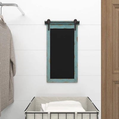 Wood Sign Wall Decor With Chalkboard Blue - Olivia & May 15 Wood Sign Wall Decor With Chalkboard Blue - Olivia & May - Image 13