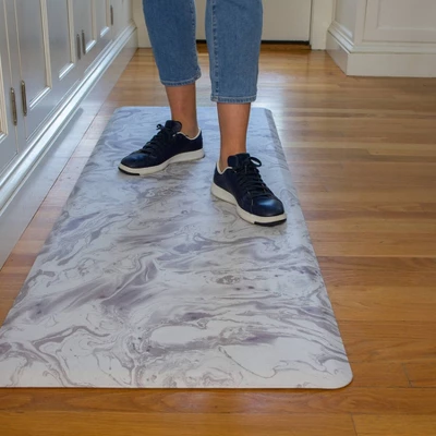 1'8"x5' FloorPops Aegean Anti-Fatigue Comfort Long Floor Mat Gray - Brewster 3 1'8"x5' FloorPops Aegean Anti-Fatigue Comfort Long Floor Mat Gray - Brewster