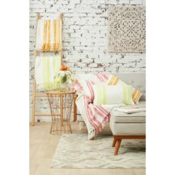 Carol & Frank Morgan Hibiscus Pink Woven Throw Pillow -Home Decoration Shop GUEST 904f5bc8 f3d8 49ce af06 2a0d50227617