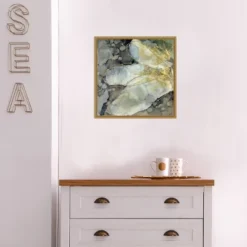 16" X 16" Abstracted Lily I By Jennifer Goldberger Framed Canvas Wall Art - Amanti Art -Home Decoration Shop GUEST 911ceff2 1fe4 4584 b69f 9d7a3091ba52