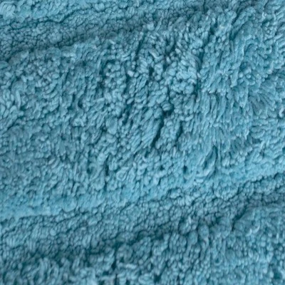 Diagonal Racetrack 100% Cotton Reversible Bath Rug 20" X 30" Aqua By Knightsbridge 6 Diagonal Racetrack 100% Cotton Reversible Bath Rug 20" X 30" Aqua By Knightsbridge - Image 4