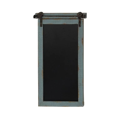 Wood Sign Wall Decor With Chalkboard Blue - Olivia & May 7 Wood Sign Wall Decor With Chalkboard Blue - Olivia & May - Image 5
