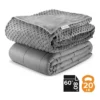 RELAX EDEN Adult Breathable Cotton Weighted Blanket With Removable Grey Duvet Cover, 60 X 80 Inch, 20 Pounds, Made W/Polyester And Glass Beads, Grey 1 RELAX EDEN Adult Breathable Cotton Weighted Blanket With Removable Grey Duvet Cover, 60 X 80 Inch, 20 Pounds, Made W/Polyester And Glass Beads, Grey -Home Decoration Shop GUEST 944e6599 ef0e 4a6c 8844 5f3515229b8d