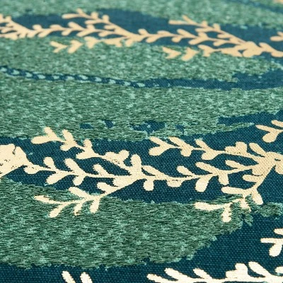 20"x20" Oversize Pumpkin Square Throw Pillow Cover Green/Gold - Rizzy Home 6 20"x20" Oversize Pumpkin Square Throw Pillow Cover Green/Gold - Rizzy Home - Image 4