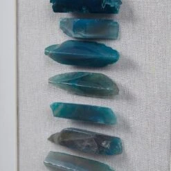 Cerulean Stones Real Natural Agate Framed Shadowbox Blue - Martha Stewart -Home Decoration Shop GUEST 963e3171 a335 428b a3c7 eb2bb33fde4d