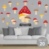 Big Dot Of Happiness Wild Mushrooms - Peel And Stick Red Toadstool Room Decor Vinyl Wall Art Stickers - Wall Decals - Set Of 20 -Home Decoration Shop GUEST 98f83f06 171c 494b a918 950c61ac926d