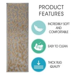 Sussexhome Leaves Collection Non-Slip Carpet Stair Treads For Wooden Steps, 9" X 28" -Home Decoration Shop GUEST 9ac4eb3a e7fc 4468 9ead ef3eadbc6b78