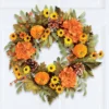 Collections Etc Colorful Harvest Garden Hanging Door Wreath -Home Decoration Shop GUEST 9b1d40cd 909e 4dec acd6 aff2dfba572d