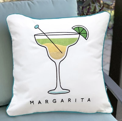 RightSide Designs Margarita Cocktail Hour Indoor / Outdoor Throw Pillow 3 RightSide Designs Margarita Cocktail Hour Indoor / Outdoor Throw Pillow - Image 2